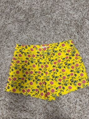 LOFT Yellow Floral Women's Bermuda Shorts
